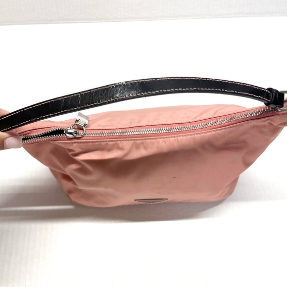 Prada Tessuto Nylon Pochette Bag Pink - Picture 7 of 11